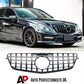 Mercedes E Class W212 Panamericana GT GTR Grill 2009-2013 Gloss Black