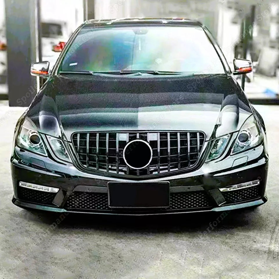 Mercedes E Class W212 Panamericana GT GTR Grill 2009-2013 Gloss Black