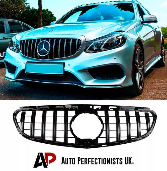 Mercedes E Class W212 Panamericana GT GTR Grill 2013-2016 Gloss Black