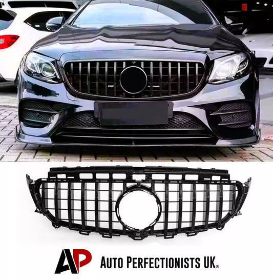 Mercedes E Class W213 Panamericana GT Grill 2016-2019 Gloss Black
