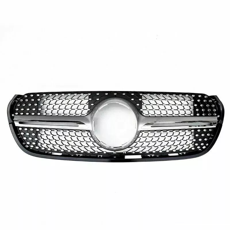 Mercedes X Class BR470 W470 Front Diamond Grill 2015-2019 Gloss Black
