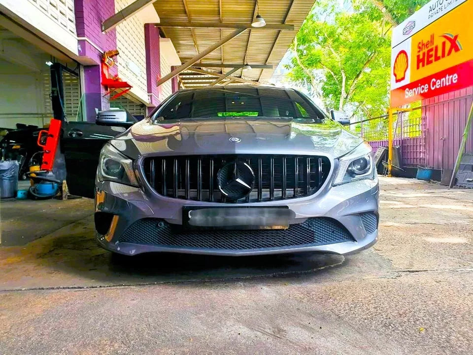 Mercedes CLA W117 Panamericana GT GTR Grill 2013-2019 Gloss Black