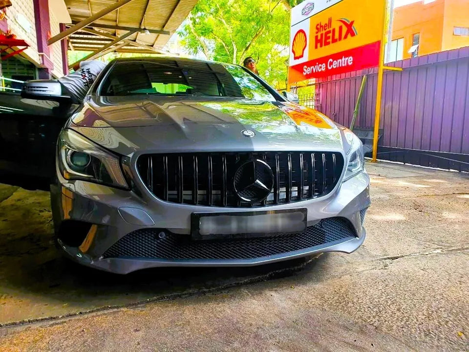 Mercedes CLA W117 Panamericana GT GTR Grill 2013-2019 Gloss Black