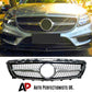 Mercedes CLS Class W218 Front Diamond Grill 2011-2014 Gloss Black