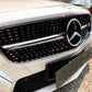 Mercedes CLS Class W218 Front Diamond Grill 2011-2014 Gloss Black