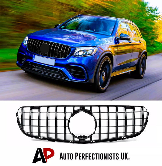 Mercedes GLC W253 Panamericana GT GTR Grill 2015-2019 Gloss Black