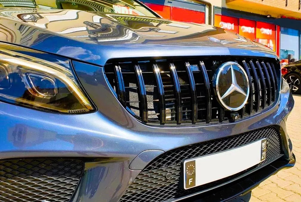 Mercedes GLE W166 Panamericana GT GTR Grill 2015-2019 Gloss Black