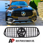 Mercedes GLE W167 Panamericana GT GTR Grill 2019-2024 Gloss Black