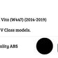 Mercedes Vito W447 Panamericana GT GTR Grill 2014-2019 Gloss Black