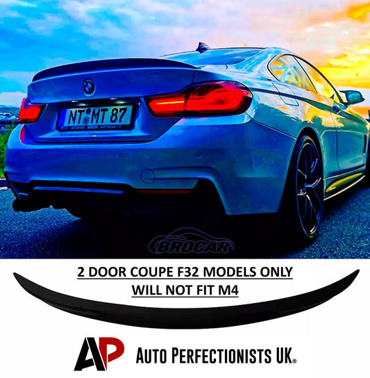 BMW 4 Series Coupe F32 Rear Boot Spoiler 2013-2020 ABS Gloss Black