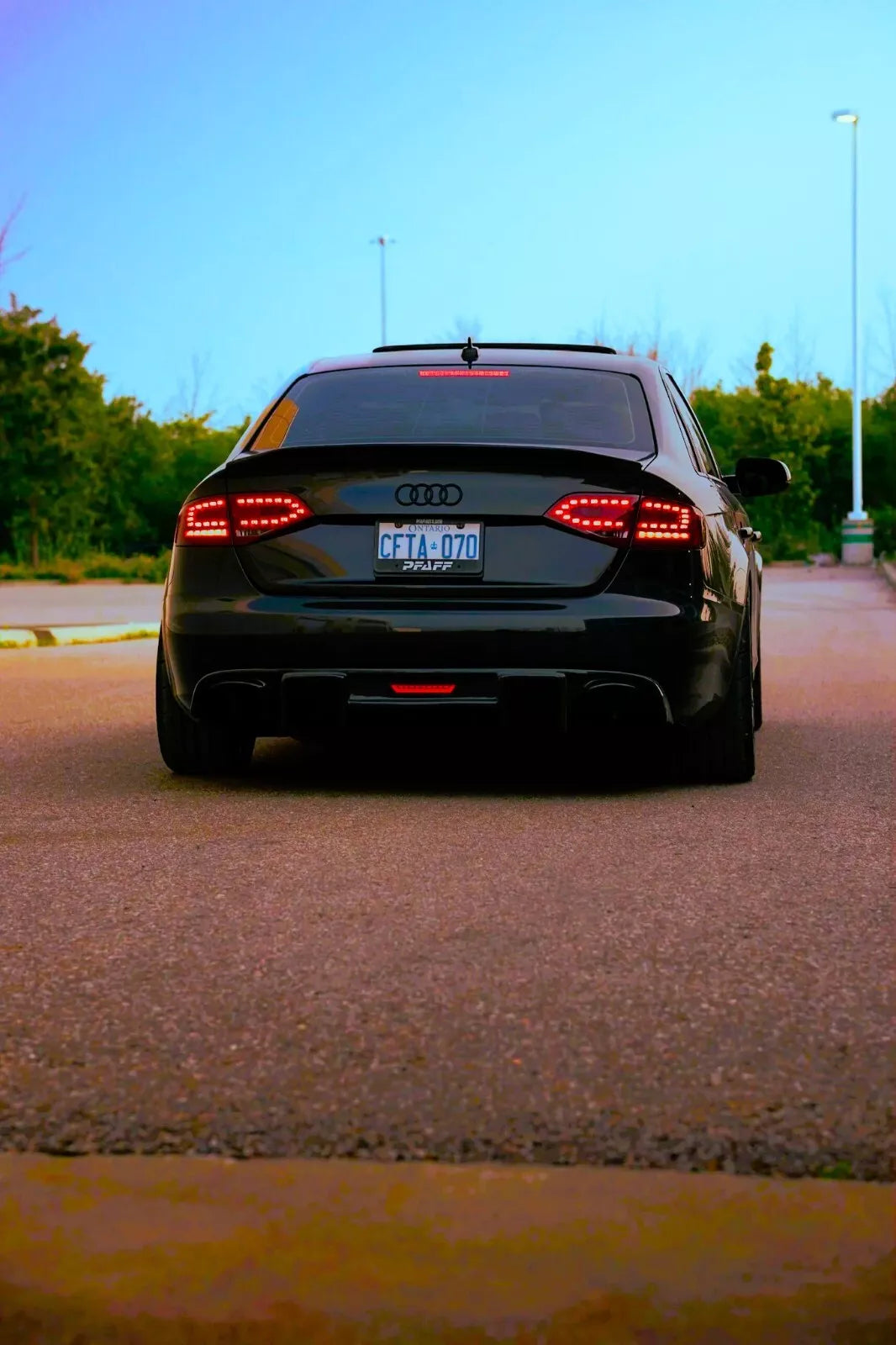 Audi A4 B8.5 Rear S4 Style Boot Spoiler Wing 2012-2016 ABS Gloss Black