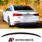 Audi A6 S6 C8 Saloon Rear S4 Style Boot Spoiler 18-24 ABS Gloss Black