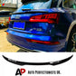 Audi Q5 SQ5 S Line Rear Mid Wing Spoiler 2017-2024 ABS Gloss Black