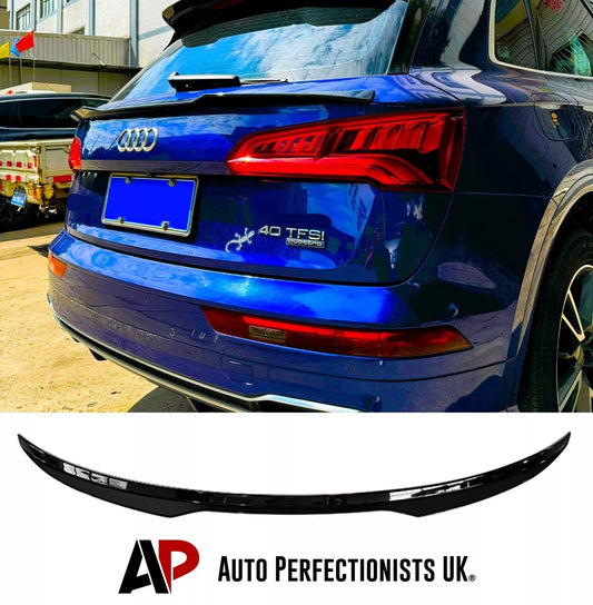 Audi Q5 SQ5 S Line Rear Mid Wing Spoiler 2017-2024 ABS Gloss Black