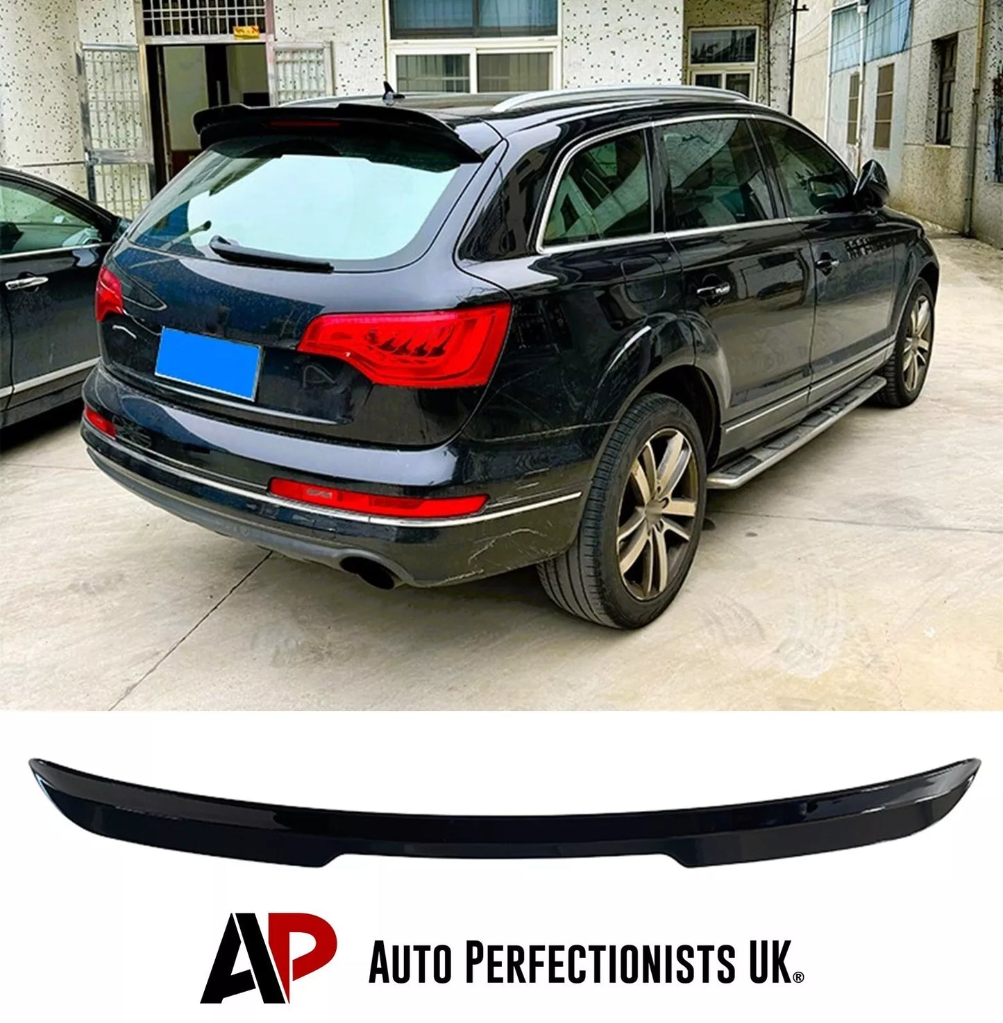 Audi Q7 Rear Roof Spoiler Wing 2009-2015 ABS Gloss Black