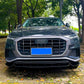 Audi Q8 SQ8 S Line Front Splitter Lip Kit 2018-2024 ABS Gloss Black