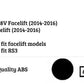 Audi A3 S3 8V Front Splitter Lip Body Kit 2014-2016 ABS Gloss Black