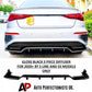 Audi S3 A3 8Y Saloon Rear Diffuser Lip 2020-2024 ABS Gloss Black
