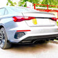 Audi S3 A3 8Y Saloon Rear Diffuser Lip 2020-2024 ABS Gloss Black