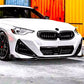 BMW 2 Series G42 G43 Front Splitter M Sport Kit ABS Gloss Black
