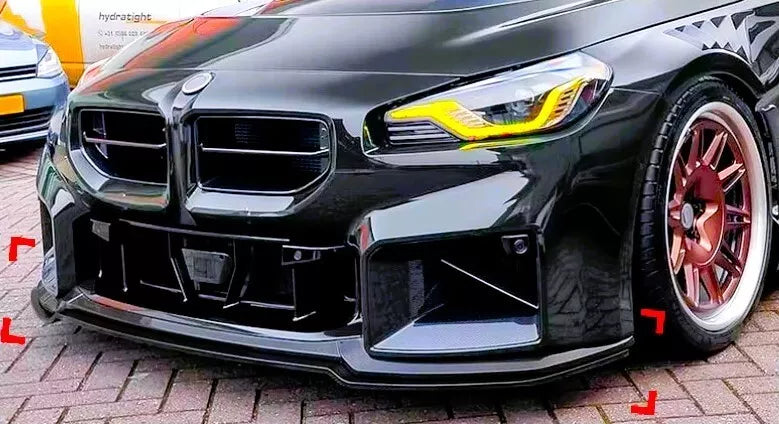 BMW M2 G87 Front Splitter M Perf Body Kit 2023-2024 ABS Gloss Black