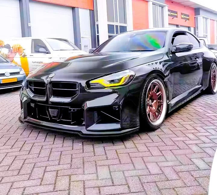 BMW M2 G87 Front Splitter M Perf Body Kit 2023-2024 ABS Gloss Black