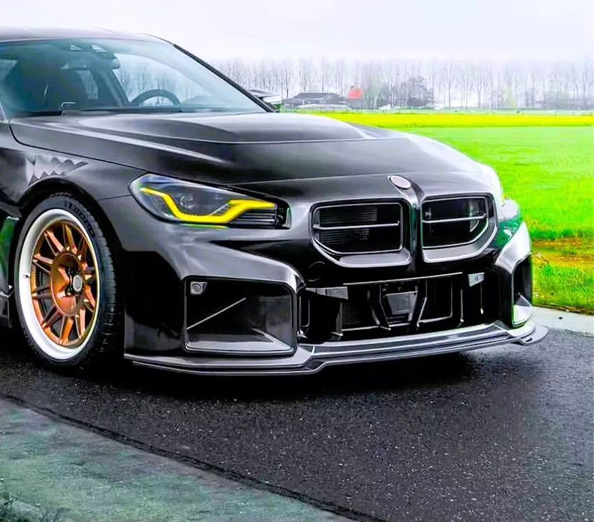 BMW M2 G87 Front Splitter M Perf Body Kit 2023-2024 ABS Gloss Black