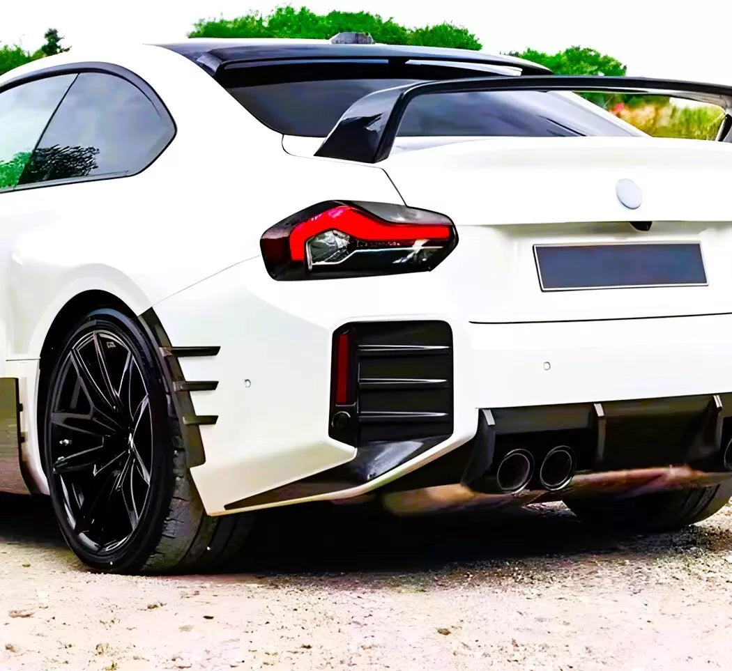 BMW M2 G87 Rear Corner Diffuser Vents Kit 2023-2024 ABS Gloss Black