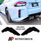 BMW M2 G87 Rear Corner Side Spats Diffuser Kit ABS Gloss Black