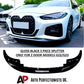 BMW 4 Series G22 G23 Front Splitter M Sport 2020-2024 ABS Gloss Black