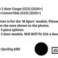 BMW 4 Series G22 G23 Front Splitter M Sport 2020-2024 ABS Gloss Black