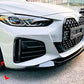 BMW 4 Series G26 Gran Coupe Front Splitter 20-24 ABS Gloss Black