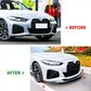 BMW 4 Series G26 Gran Coupe Front Splitter 20-24 ABS Gloss Black