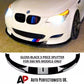 BMW M5 E60 Front Splitter Wing Kit 2005-2010 ABS Gloss Black