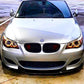 BMW M5 E60 Front Splitter Wing Kit 2005-2010 ABS Gloss Black