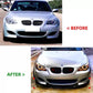 BMW M5 E60 Front Splitter Wing Kit 2005-2010 ABS Gloss Black