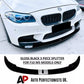 BMW M5 F10 Front Splitter Wing Kit 2010-2017 ABS Gloss Black