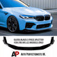 BMW M5 F90 LCI Front Splitter Wing Kit 2020-2024 ABS Gloss Black