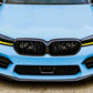BMW M5 F90 LCI Front Splitter Wing Kit 2020-2024 ABS Gloss Black