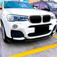 BMW X3 F25 Front Splitter M Sport Kit 2010-2017 ABS Gloss Black
