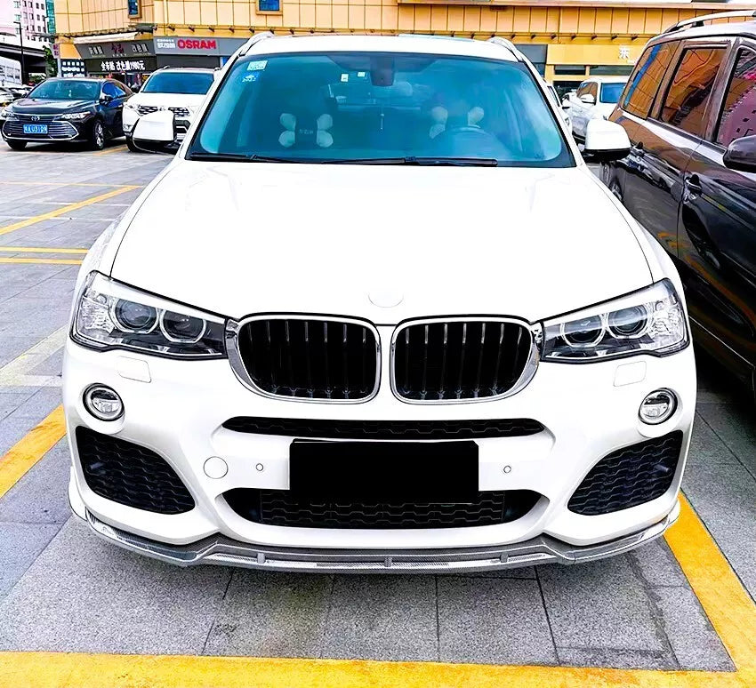BMW X3 F25 Front Splitter M Sport Kit 2010-2017 ABS Gloss Black
