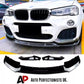 BMW X3 F25 Front Splitter M Sport Kit 2010-2017 ABS Gloss Black