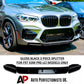 BMW X3M F97 LCI Front Splitter Wing Kit 2022-2024 ABS Gloss Black