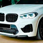 BMW X3M F97 LCI Front Splitter Wing Kit 2022-2024 ABS Gloss Black