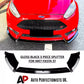 Ford Fiesta ST MK7 Front Splitter Wing Kit 2012-2017 ABS Gloss Black