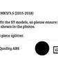 Ford Focus ST MK3.5 Front Splitter Wing Kit 2015-2018 ABS Gloss Black