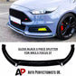 Ford Focus ST MK3.5 Front Splitter Wing Kit 2015-2018 ABS Gloss Black
