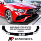 Mercedes A Class W177 AMG Front Splitter 2023-2024 ABS Gloss Black
