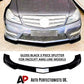 Mercedes C Class W204 AMG Front Splitter Kit 2011-2014 ABS Gloss Black