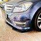 Mercedes C Class W204 AMG Front Splitter Kit 2011-2014 ABS Gloss Black